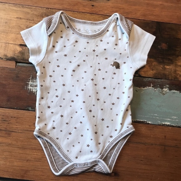 Kushies Short sleeve Onesie Baby Size 6m - Picture 1 of 5